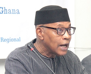 Dr Mohammed Ibn Chambas, former UN Special Representative, Secretary-General of West Africa and the Sahel, addressing the participants in the workshop. Picture: BENEDICT OBUOBI Dr Mohammed Ibn Chambas, former UN Special Representative, Secretary-General of West Africa and the Sahel, addressing the participants in the workshop. Picture: BENEDICT OBUOBI